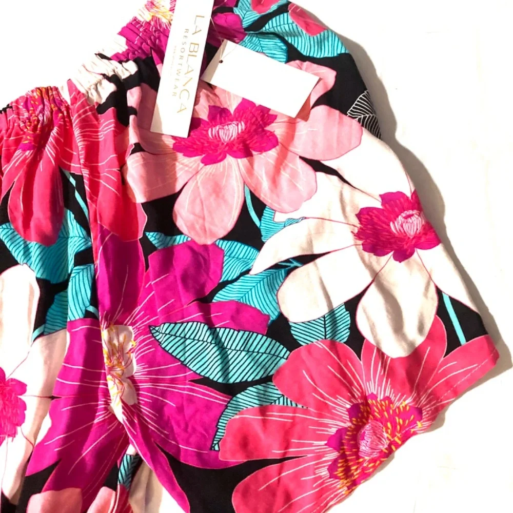 NWT LA BLANCA Resortwear Tropical Dress/Cover-Up - Picture 3 of 9